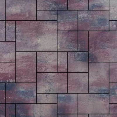 Тротуарная плитка Steinrus Инсбрук Альпен Color Mix Каратау 60 мм